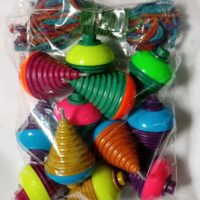 Rim Spinning Top (Pack of 12) Rainbow Super Colour Top Jumbo (RTJC)Gift for kids Lattu,Spinning top